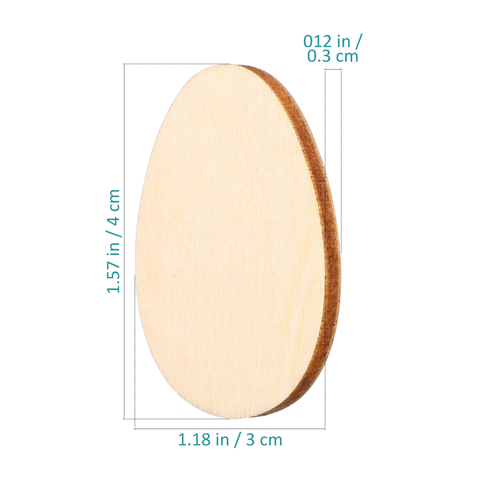 100Pcs 40Mm Egg Shape Wood DIY – обзор и цена Art And Craft For Nursery