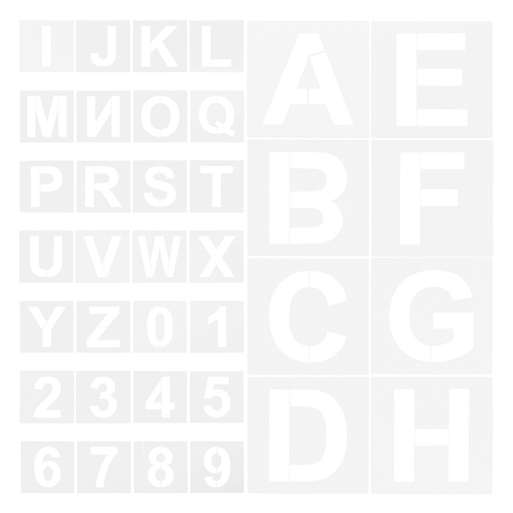 72Pcs Plastic Alphabet Number  – обзор и цена Art Craft Letter A