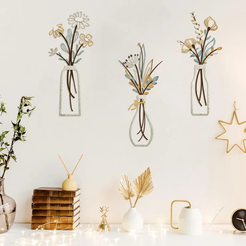 3pcs Metal Flowers Wall Decora – обзор и цена Art Craft Room