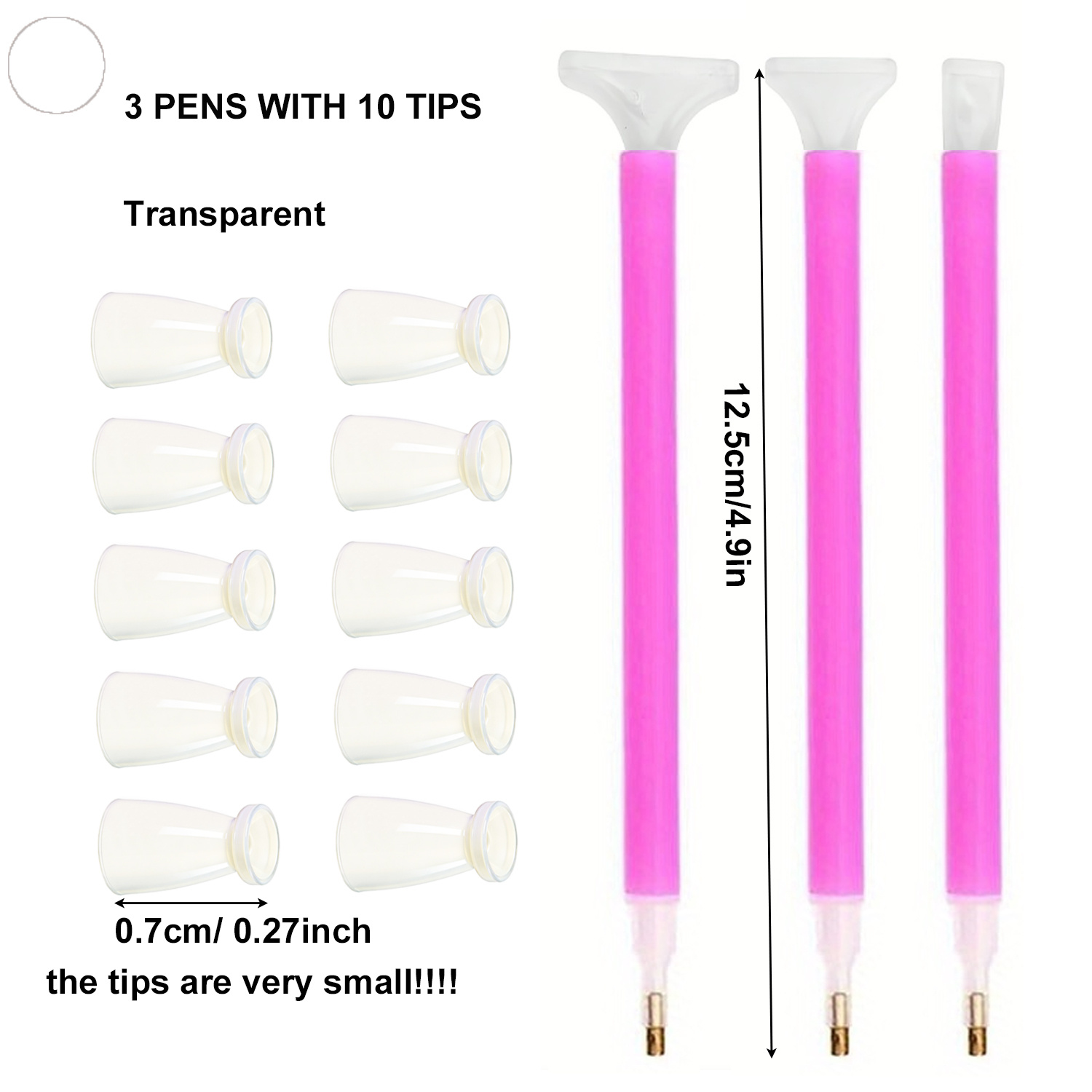 10 Silicone Tips & 3 Pens Diam – обзор и цена Art Craft Tools