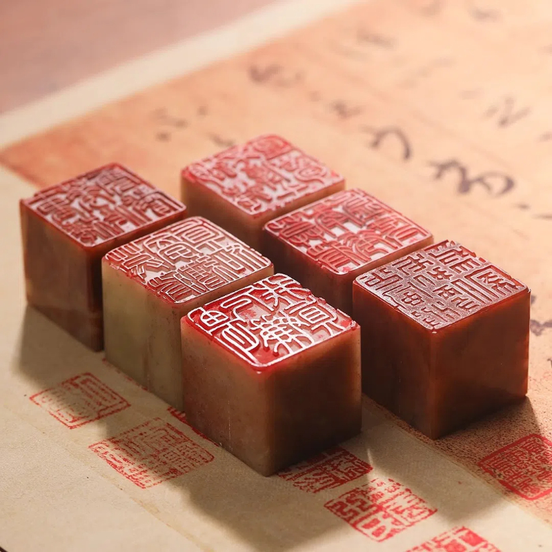 Shoushan Stone Finished Stamps – обзор и цена Chinese Art Craft