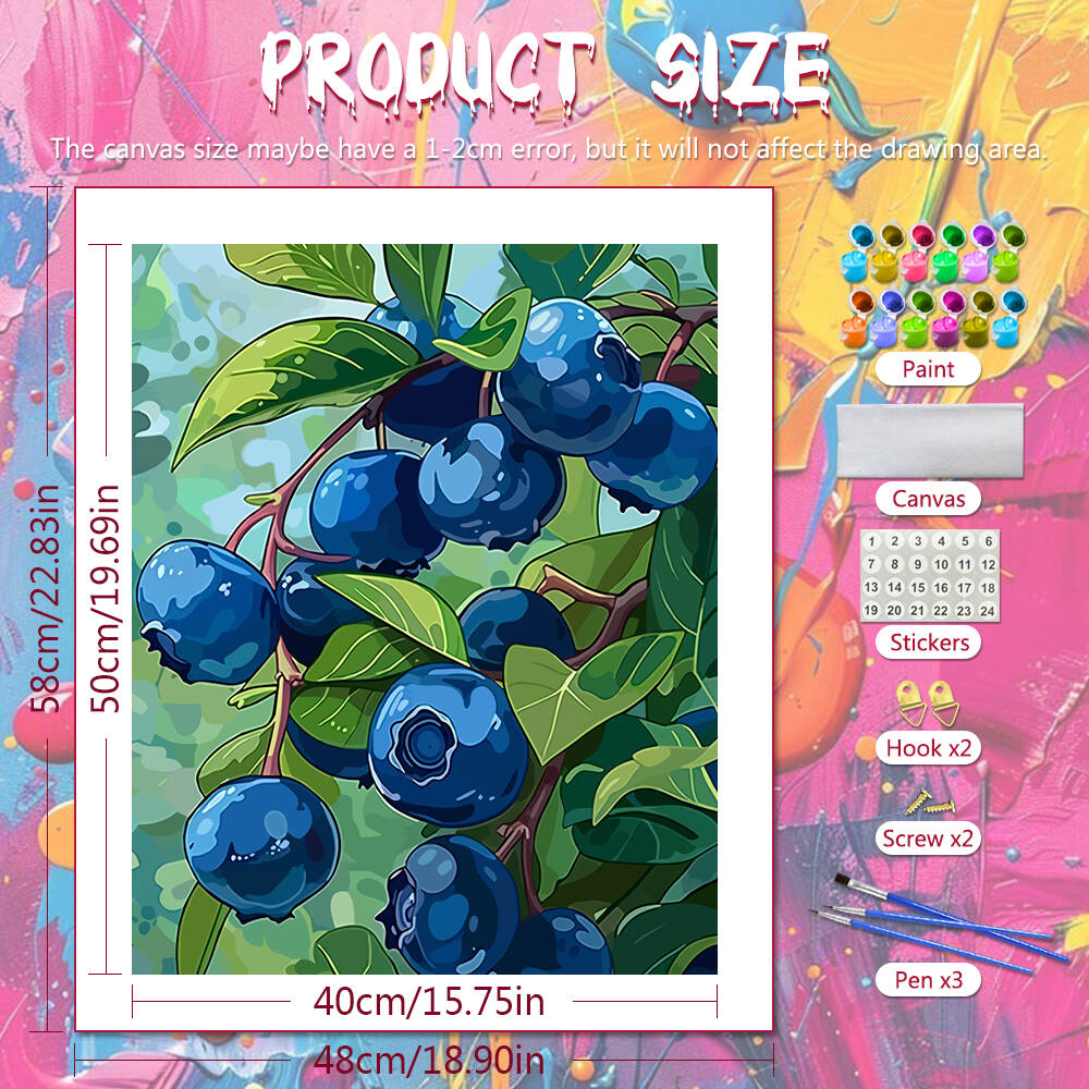 DIY Drawing By Numbers Blueber – обзор и цена Art Craft Room