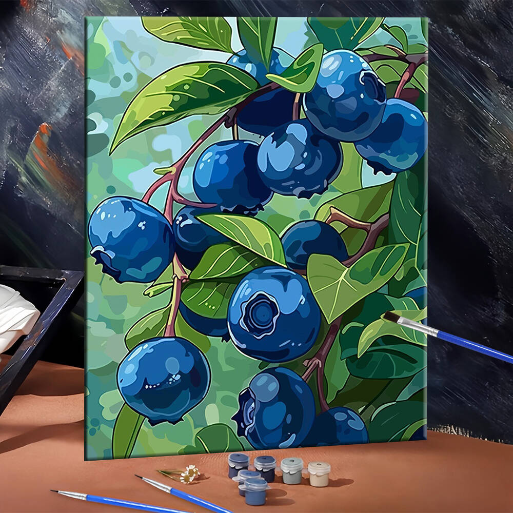 DIY Drawing By Numbers Blueber – обзор и цена Art Craft Room