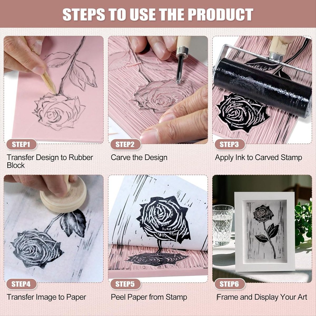 A79G Linoleum Blocks for Print – обзор и цена Linocut Carving Tool