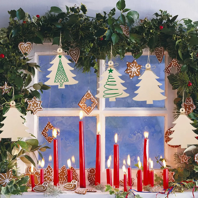 DIY Paintable Blank Wooden Chr – обзор и цена Art And Craft Xmas Tree