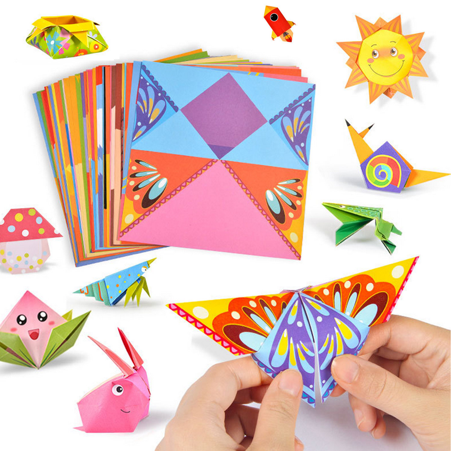 54Sheets Origami Folding Paper – обзор и цена Art And Craft For Nursery