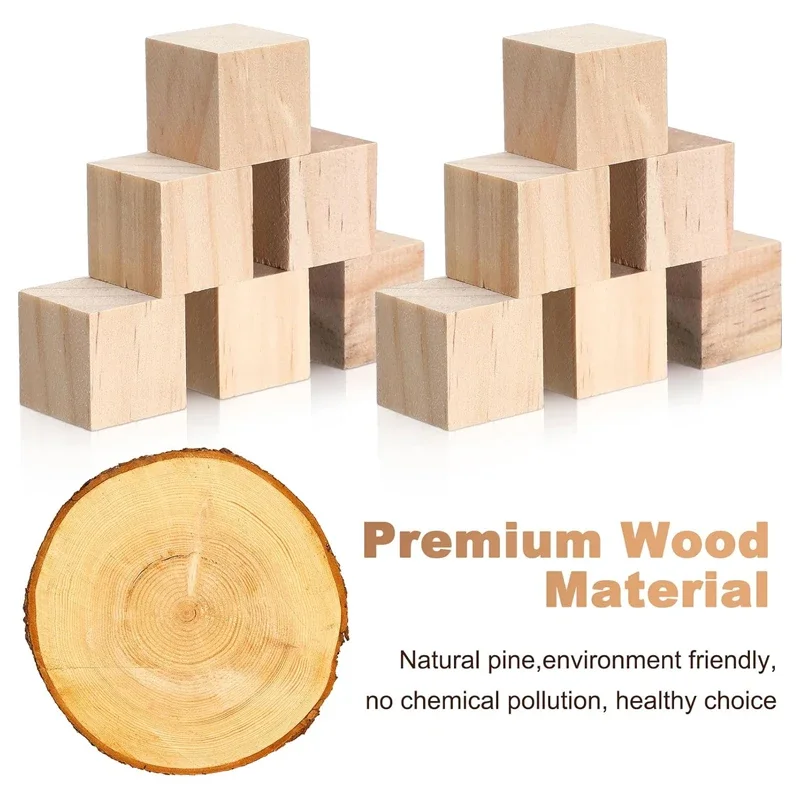 24pcs 4cm Wooden Blocks for Cr – обзор и цена Art Craft 2 Year Olds