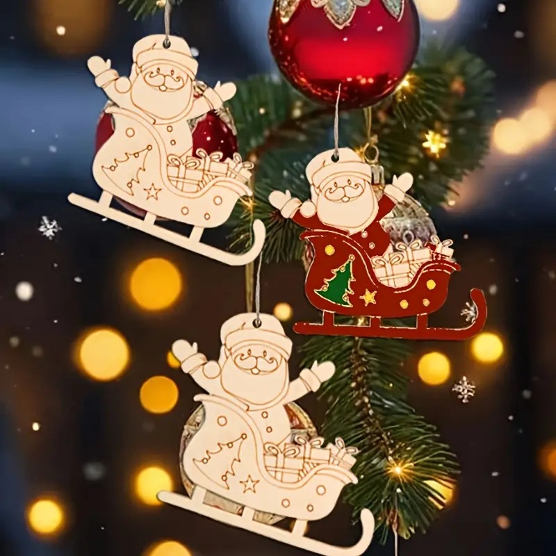 Paintable Blank Wooden christm – обзор и цена Art And Craft Xmas Tree
