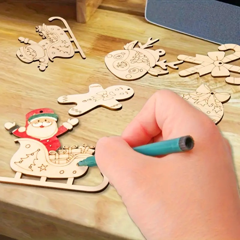 Paintable Blank Wooden christm – обзор и цена Art And Craft Xmas Tree
