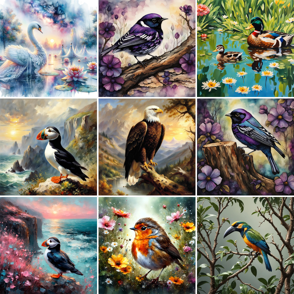 Bird Arctic Puffin Paintings B – обзор и цена Art Craft Decoration Ideas
