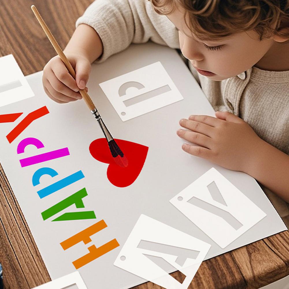 Wedding Letter Stencils 42pcs  – обзор и цена Art Craft Letter A
