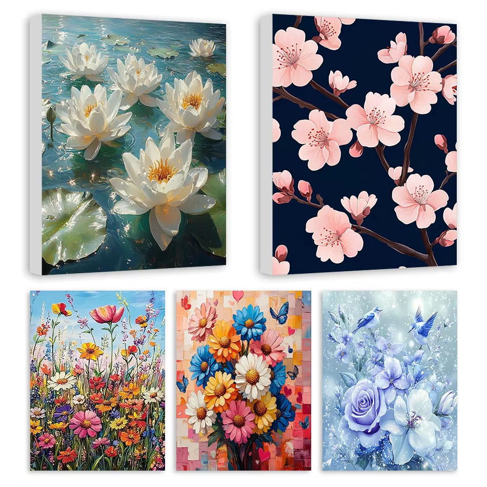Oil Painting By Numbers Flower – обзор и цена Art Craft Letter A