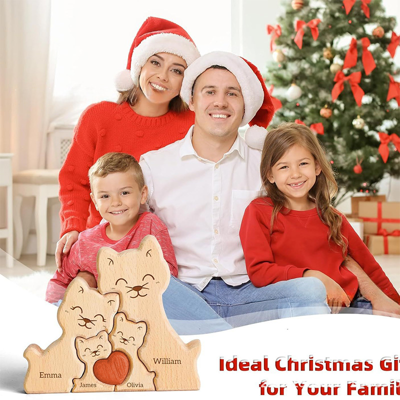 Wooden Cat Art Puzzle Warm Fam – обзор и цена Art Craft 2 Year Olds