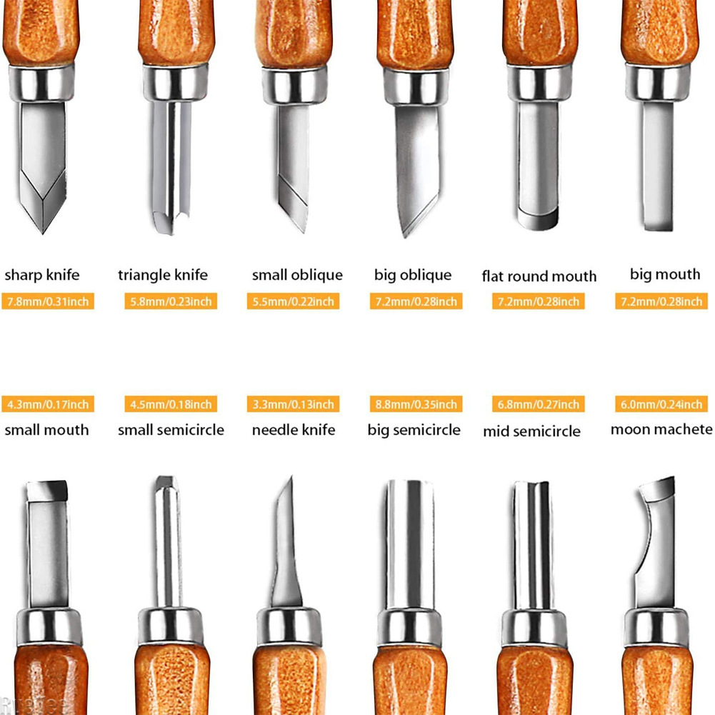 12Pcs SK2 Woodworking Carving  – обзор и цена Art Craft Tools