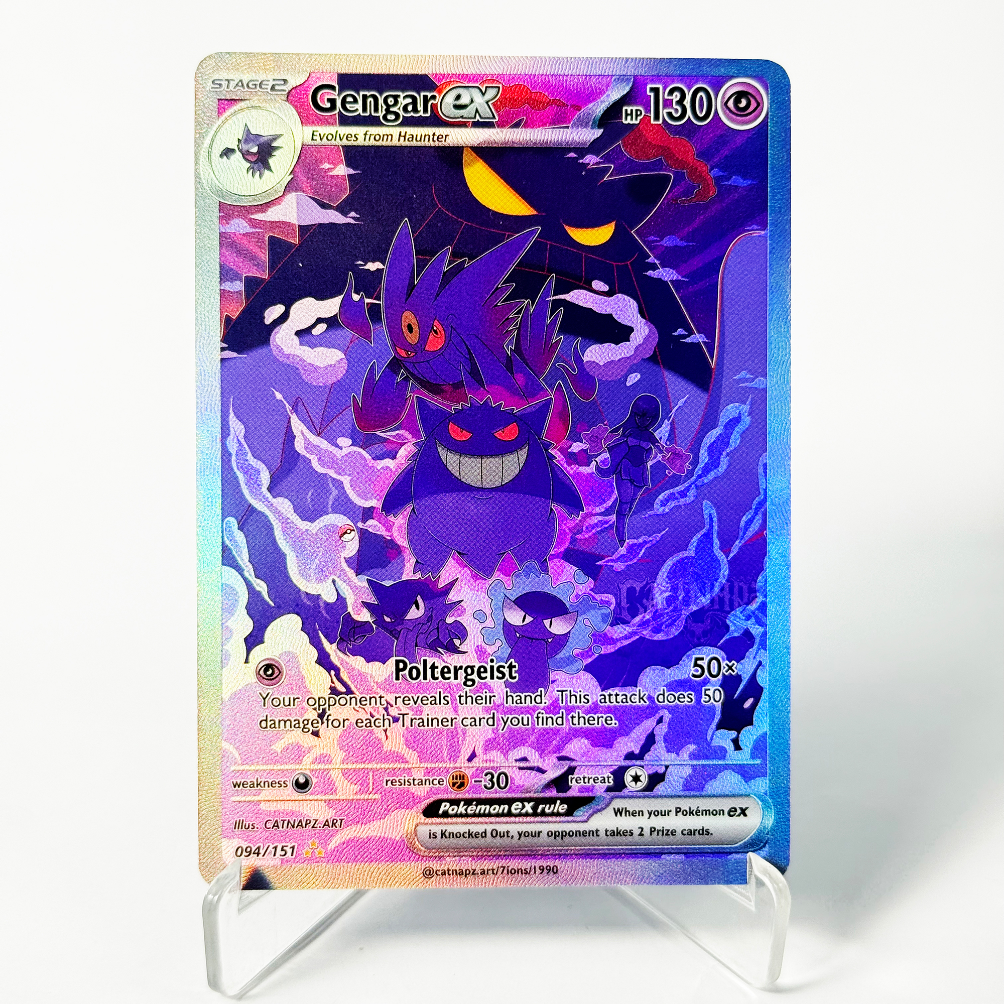 PKM PTCG Gengar Ex Card Evolut – обзор и цена Art Craft Games