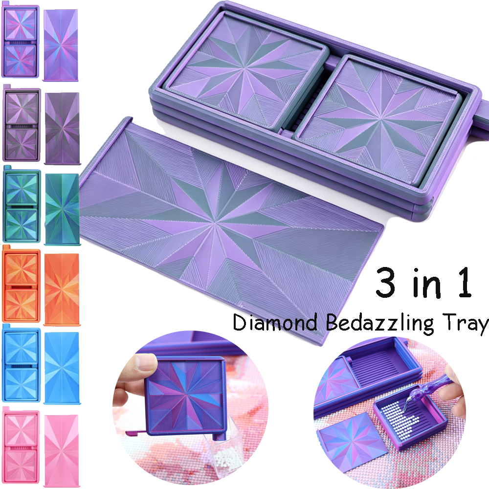 3 in 1 Diamond Art Trays With  – обзор и цена Art Craft Tools