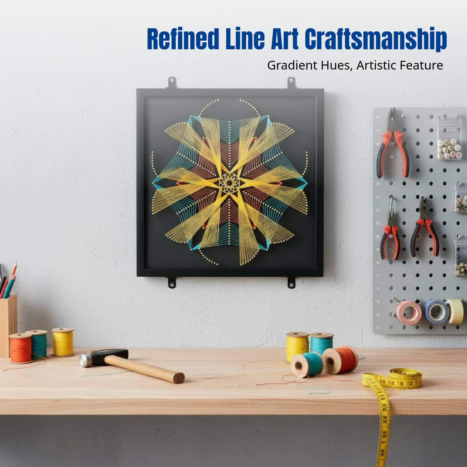 Geometric Pattern Nail String  – обзор и цена Art Craft Room